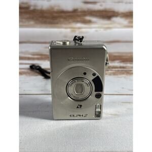 Canon ELPH 2 APS Film Camera Silver | Clean, Tested, Sharp Lens & Flash